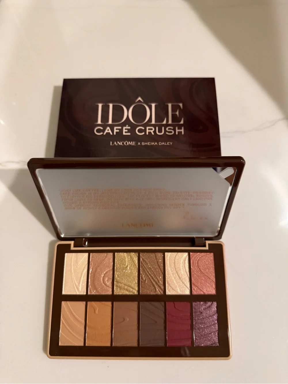 Lancôme Idôle Café Crush Eyeshadow Palette - Brown, Gold, Peach & Plum